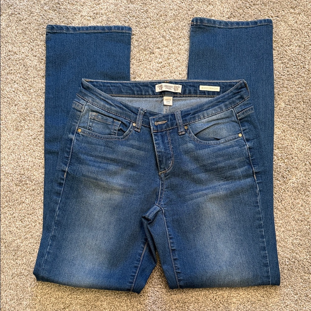 Vintage America Blue Straight Leg Jeans